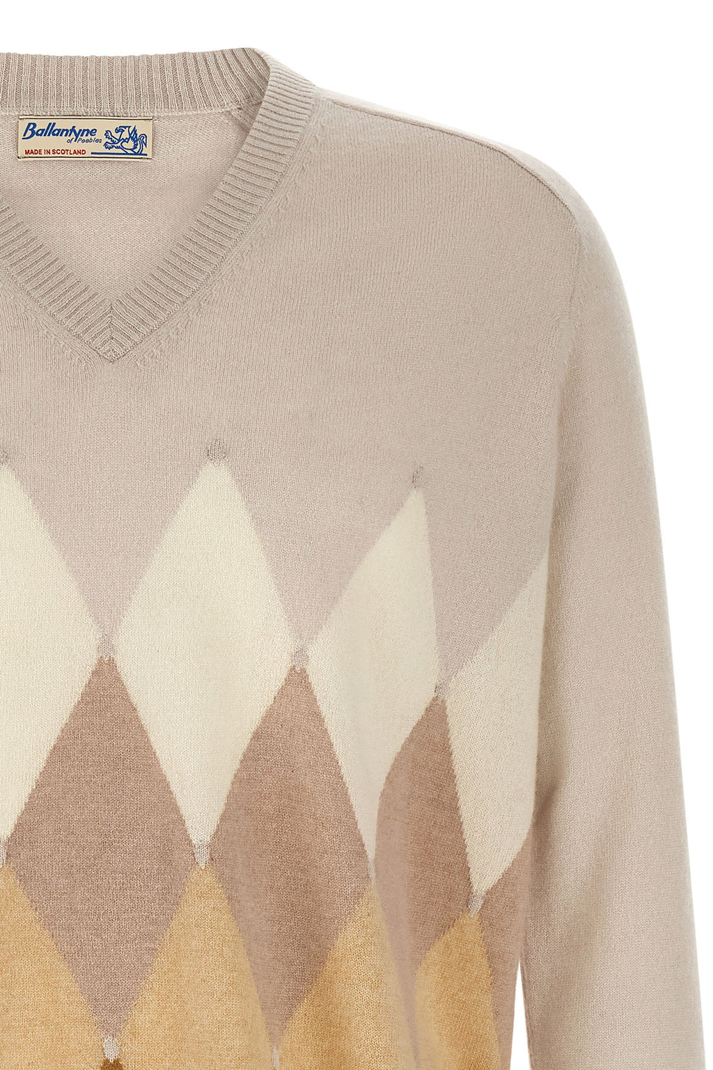 Diamond Intarsia Knit