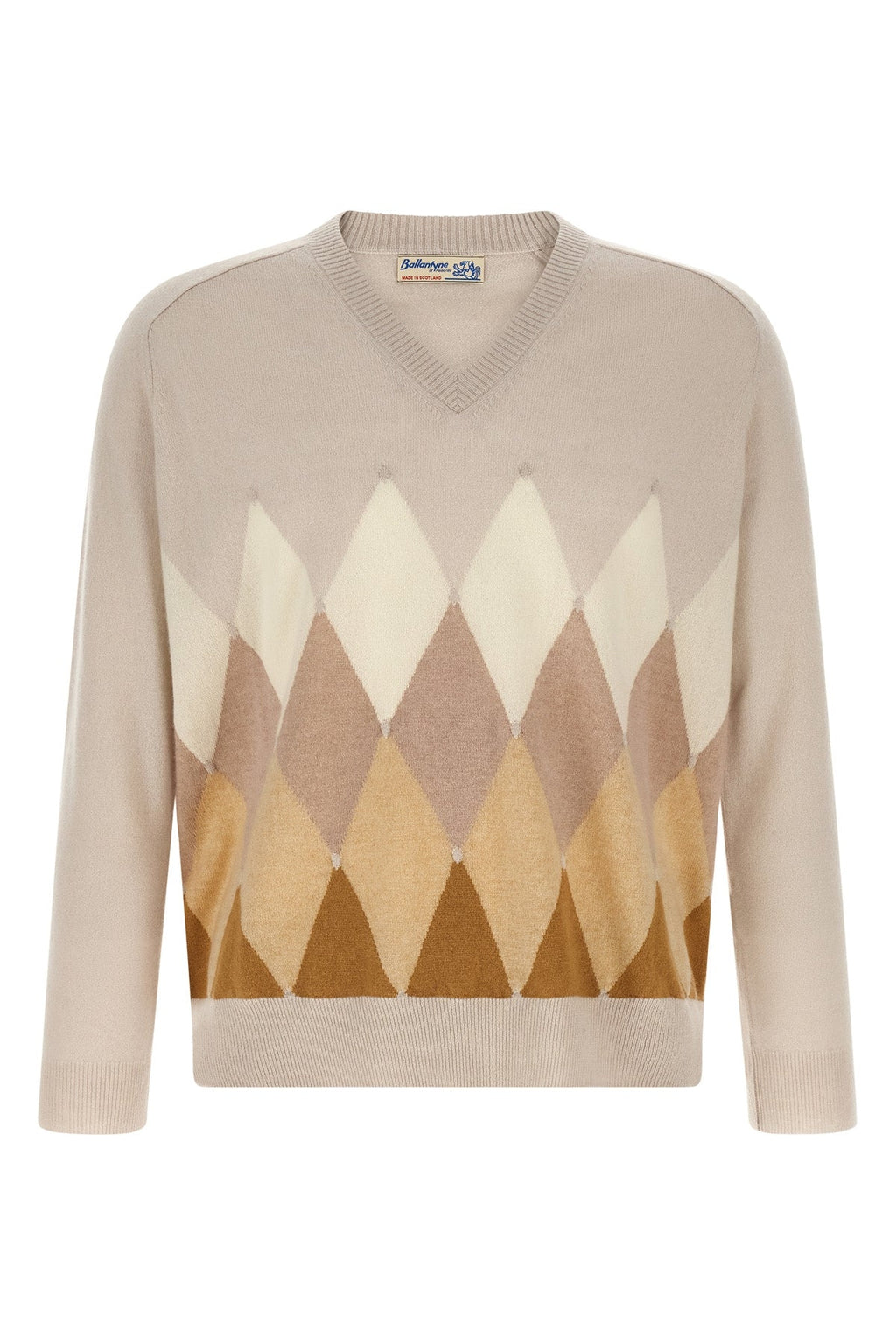 Diamond Intarsia Knit