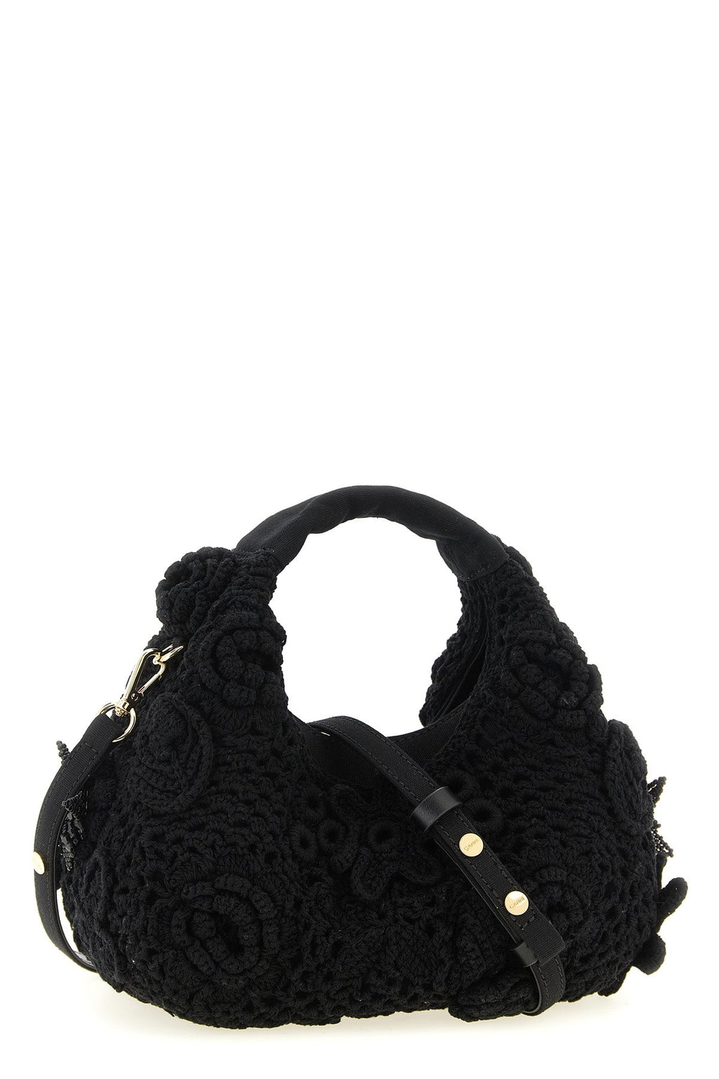 GANNI Handbag with crochet construction