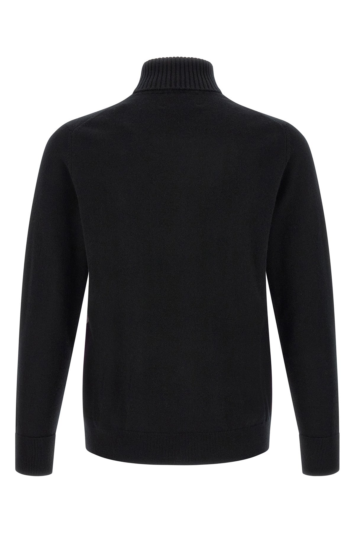 Classic Diamond Intarsia Turtleneck Sweater