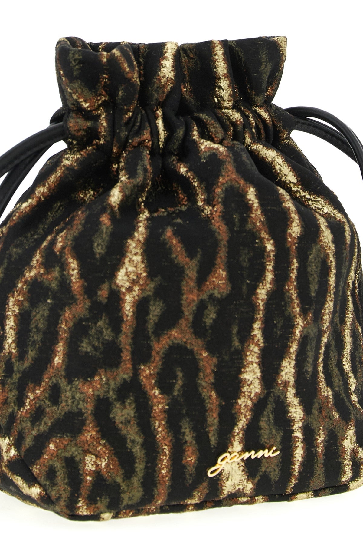GANNI Bucket Bag With Metallic Jacquard