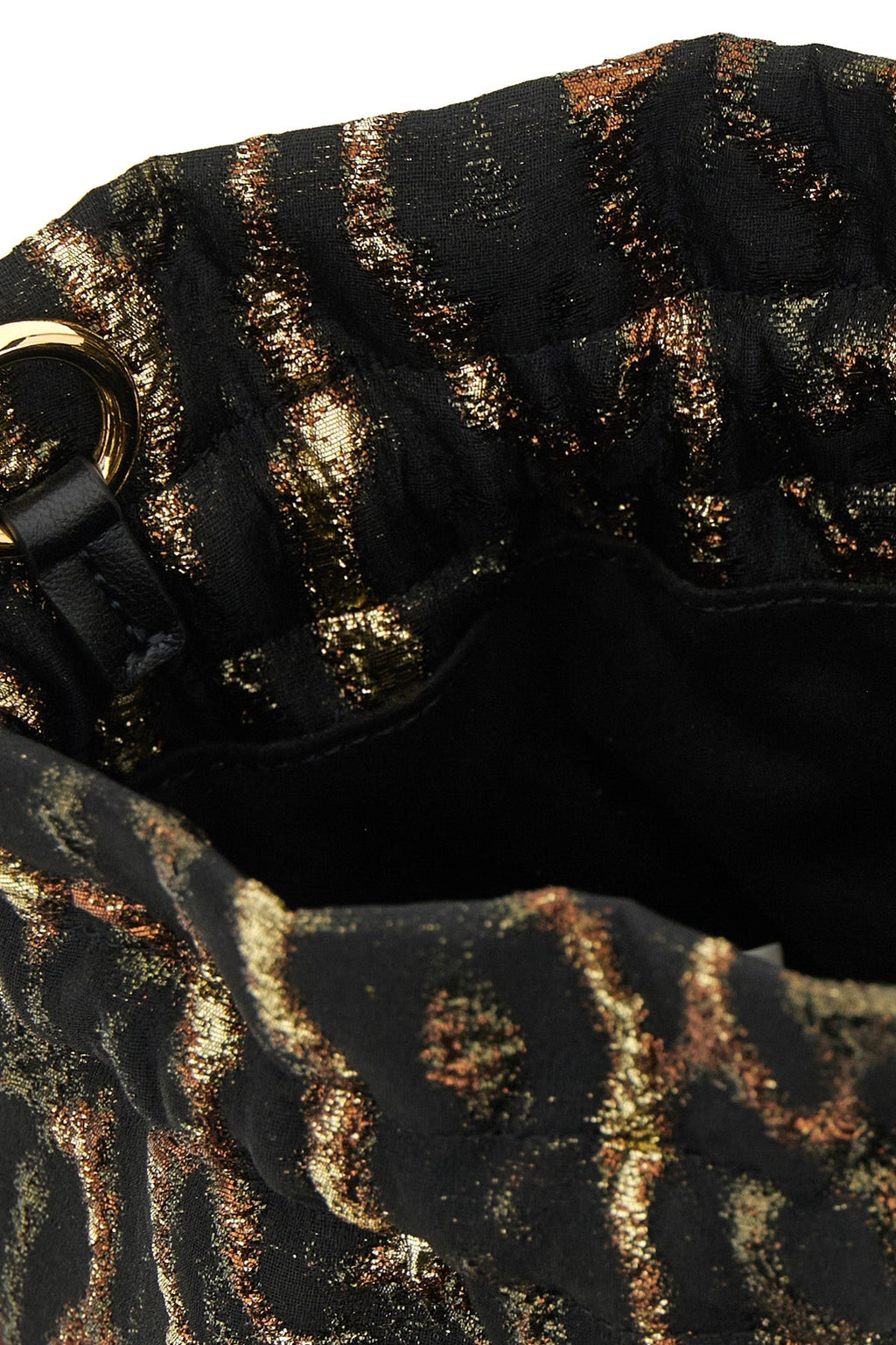 GANNI Bucket Bag With Metallic Jacquard