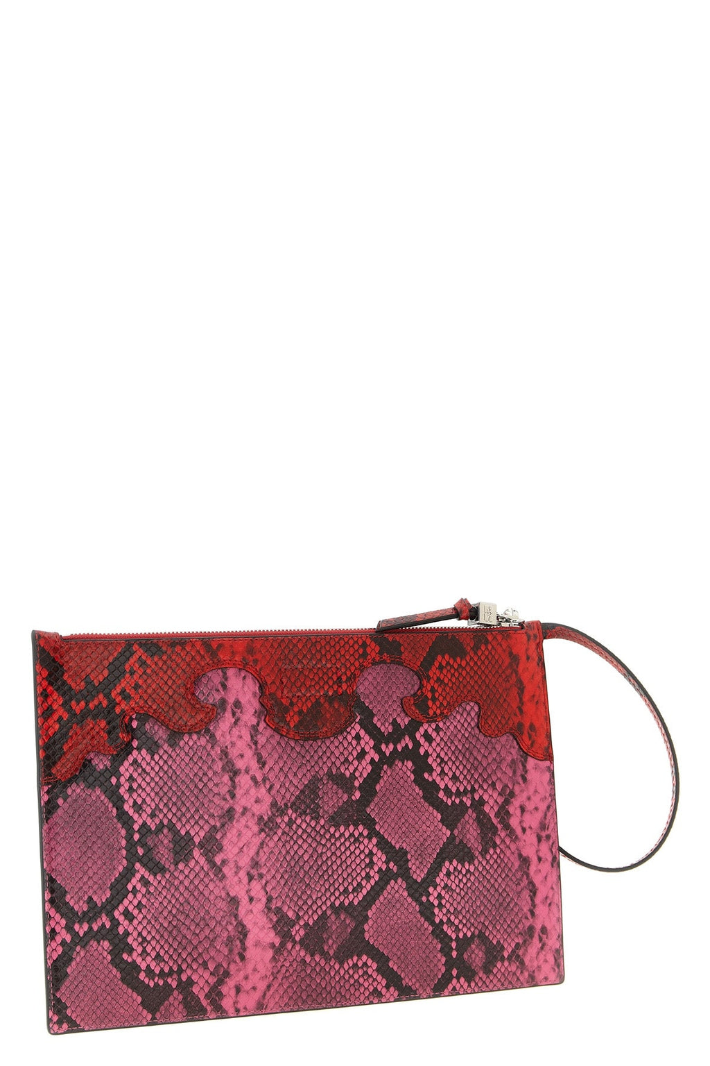 GANNI Pouch With Python-Effect Texture