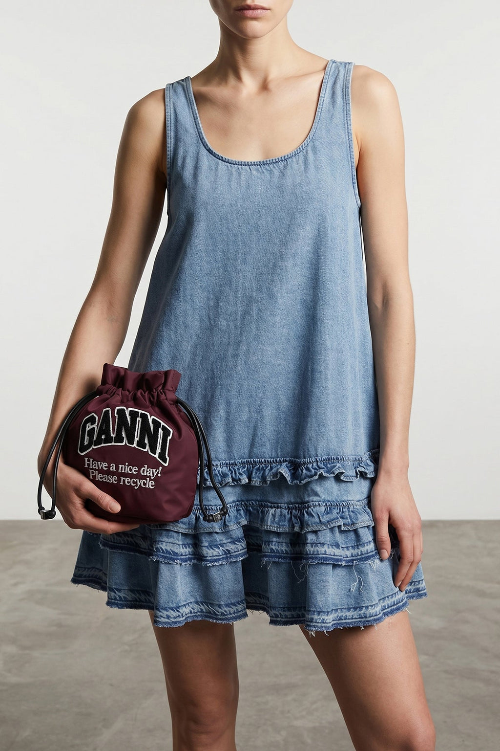 'Ganni Logo' pouch