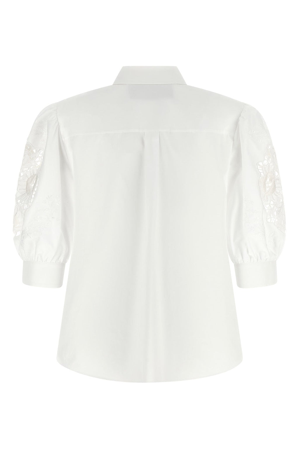 Valentino Garavani Cotton Poplin Shirt with Embroidered Sleeves