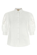 Valentino Garavani Cotton Poplin Shirt with Embroidered Sleeves