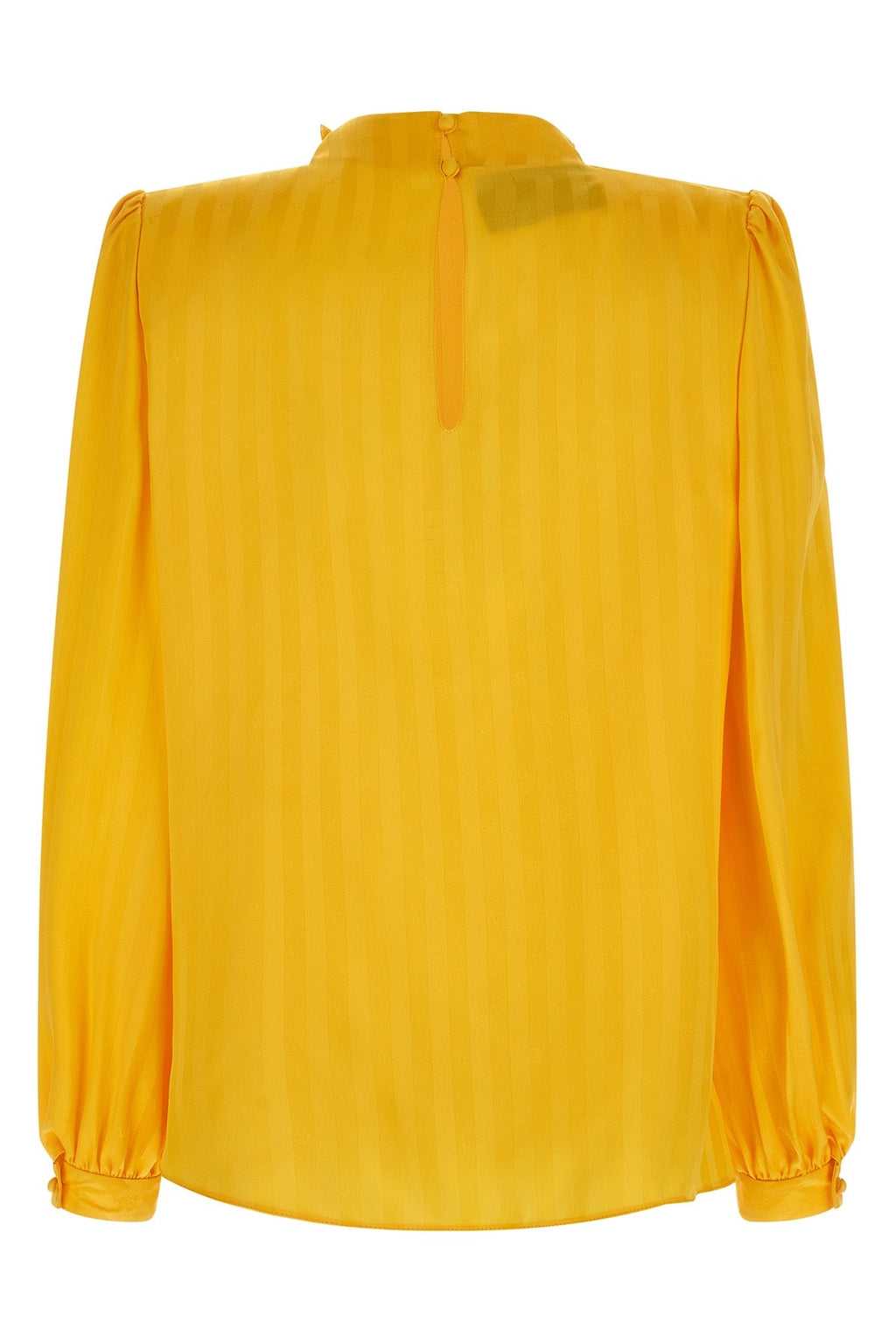 Valentino Garavani Silk Jacquard Top with Structured Shoulders