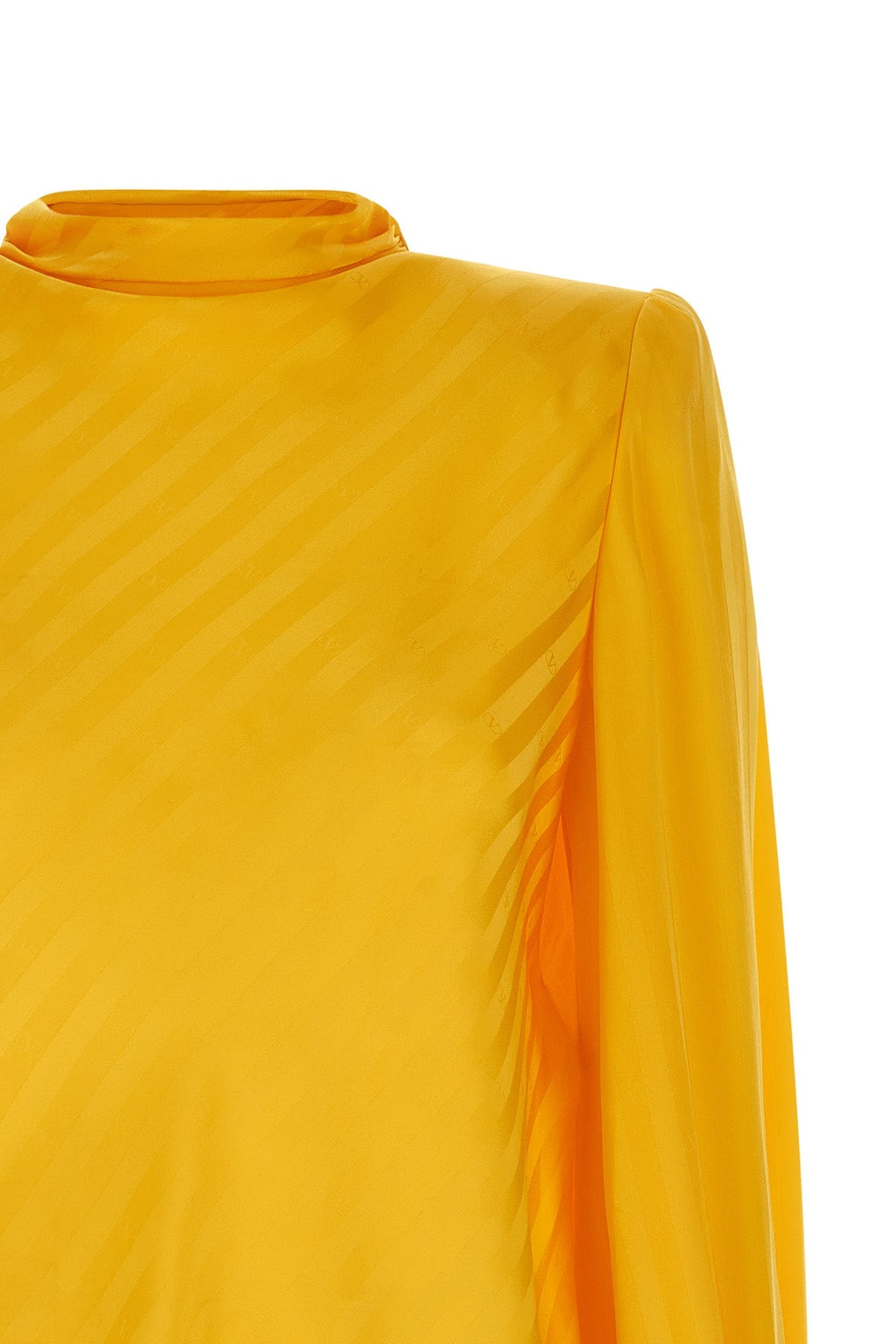 Valentino Garavani Silk Jacquard Top with Structured Shoulders