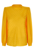 Valentino Garavani Silk Jacquard Top with Structured Shoulders