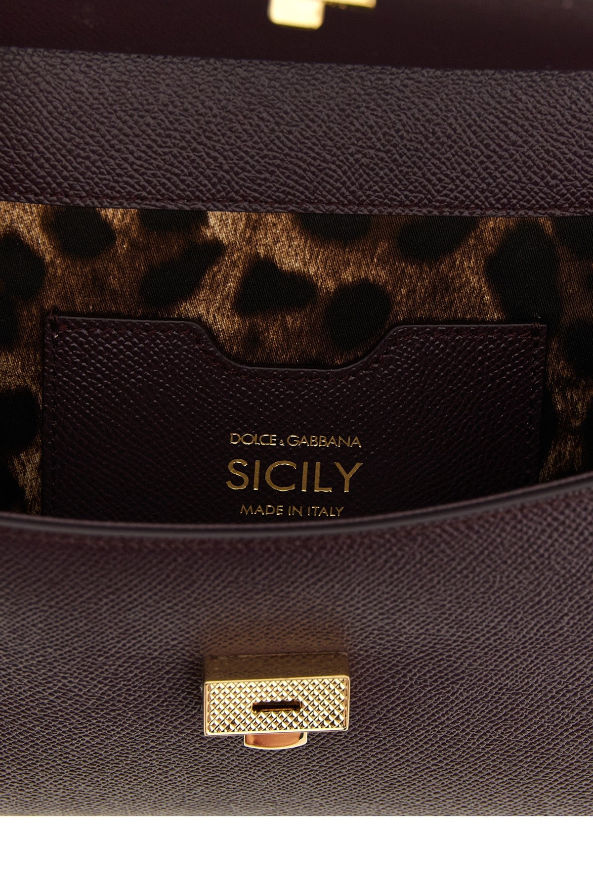 Dolce & Gabbana Top-Handle Bag With Two-Tone Plaque