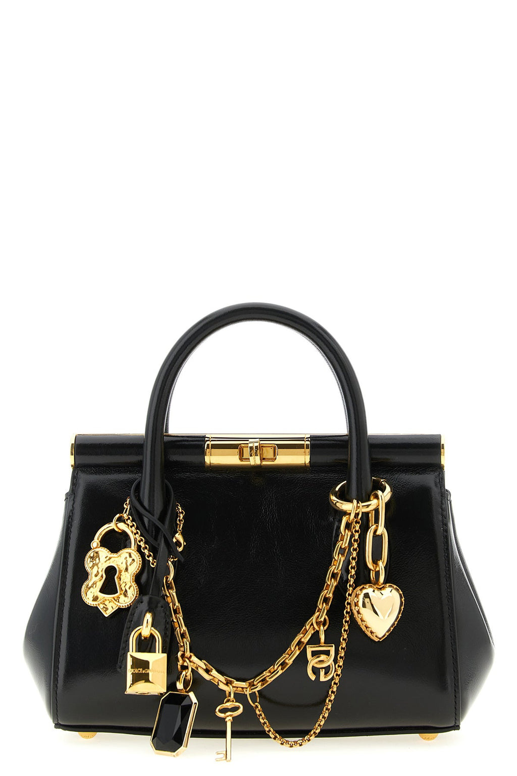 Dolce & Gabbana Mini Bag With Gold-Tone Charms