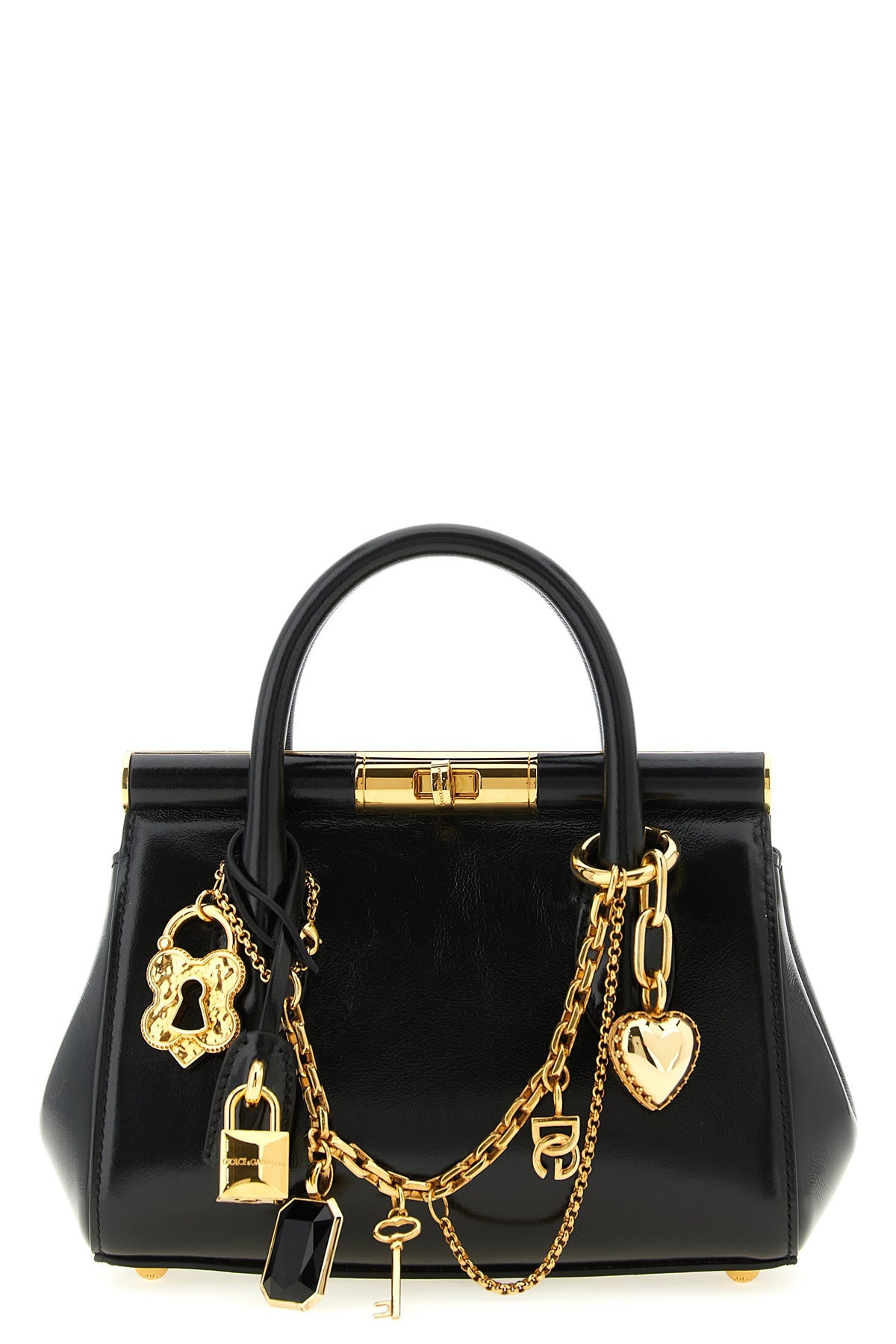 Dolce & Gabbana Mini Bag With Gold-Tone Charms