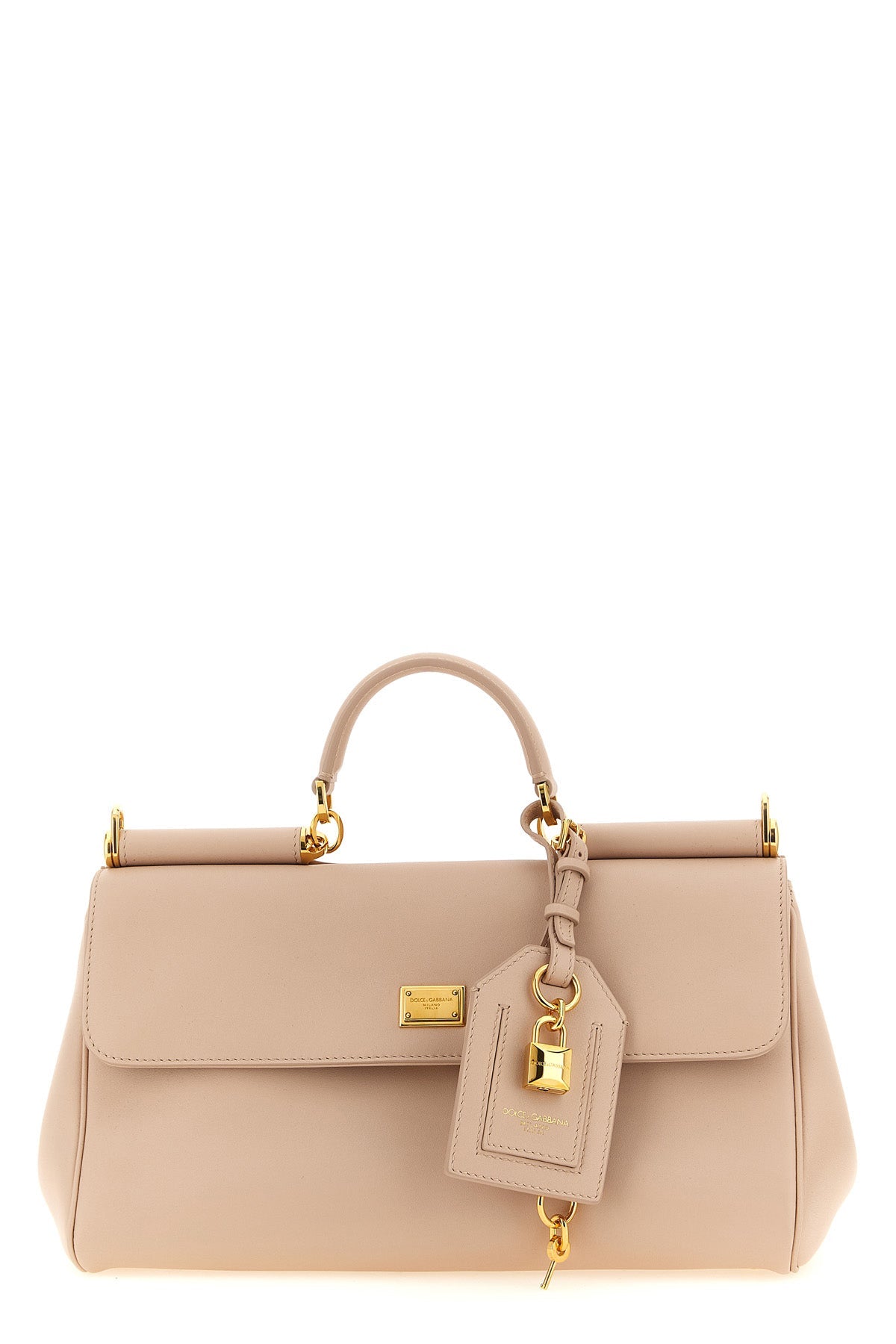 Dolce & Gabbana Top Handle Bag With Padlock Charm