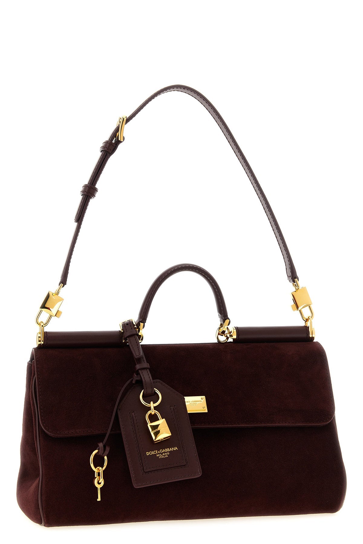 My Sicily Medium Suede Top Handle Bag