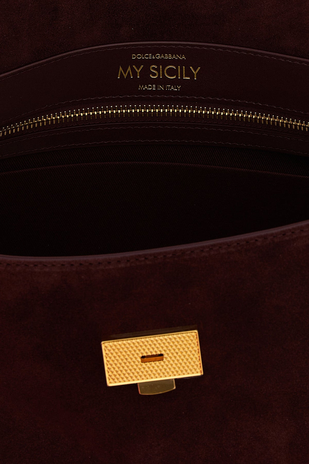 My Sicily Medium Suede Top Handle Bag