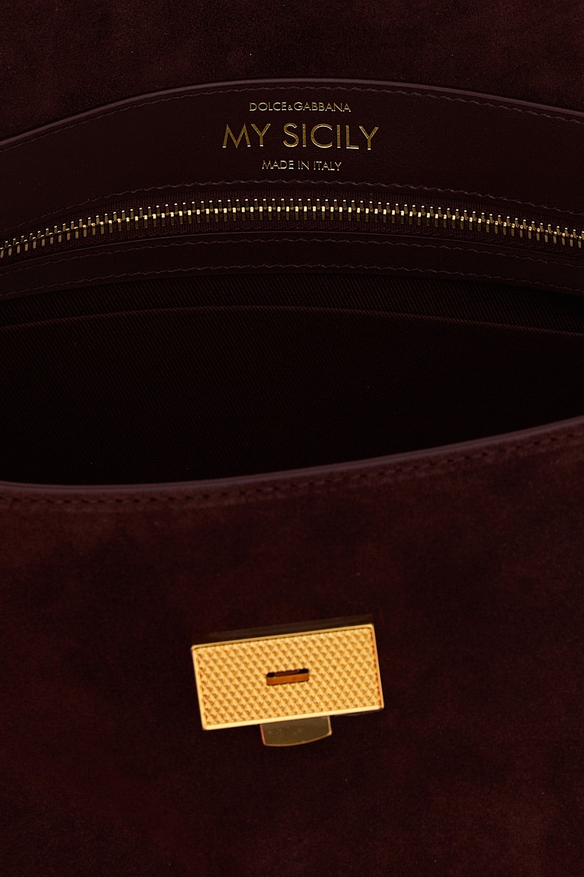 My Sicily Medium Suede Top Handle Bag