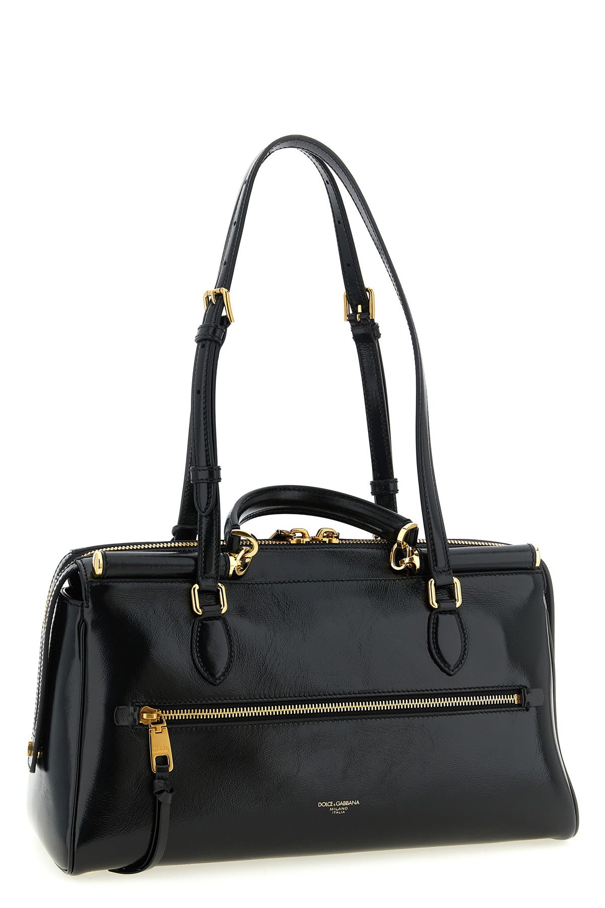 Dolce & Gabbana Handbag with Gold-Tone Charms