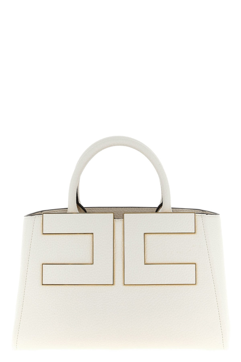 Elisabetta Franchi Handbag with Structured Maxi Logo