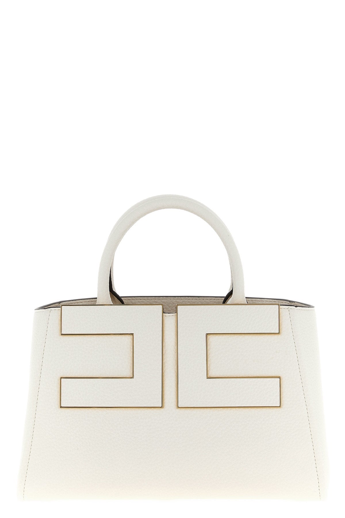 Elisabetta Franchi Handbag with Structured Maxi Logo