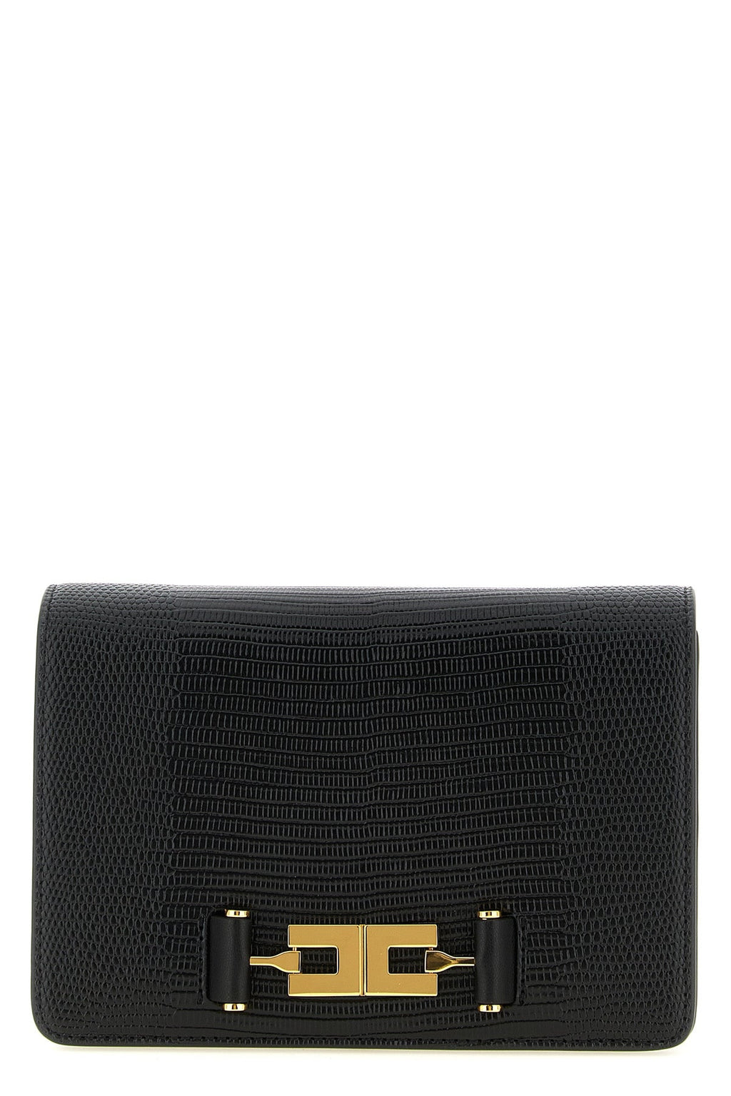 Reptile-Effect Crossbody Bag