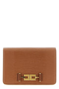 Lizard-Embossed Shoulder Bag