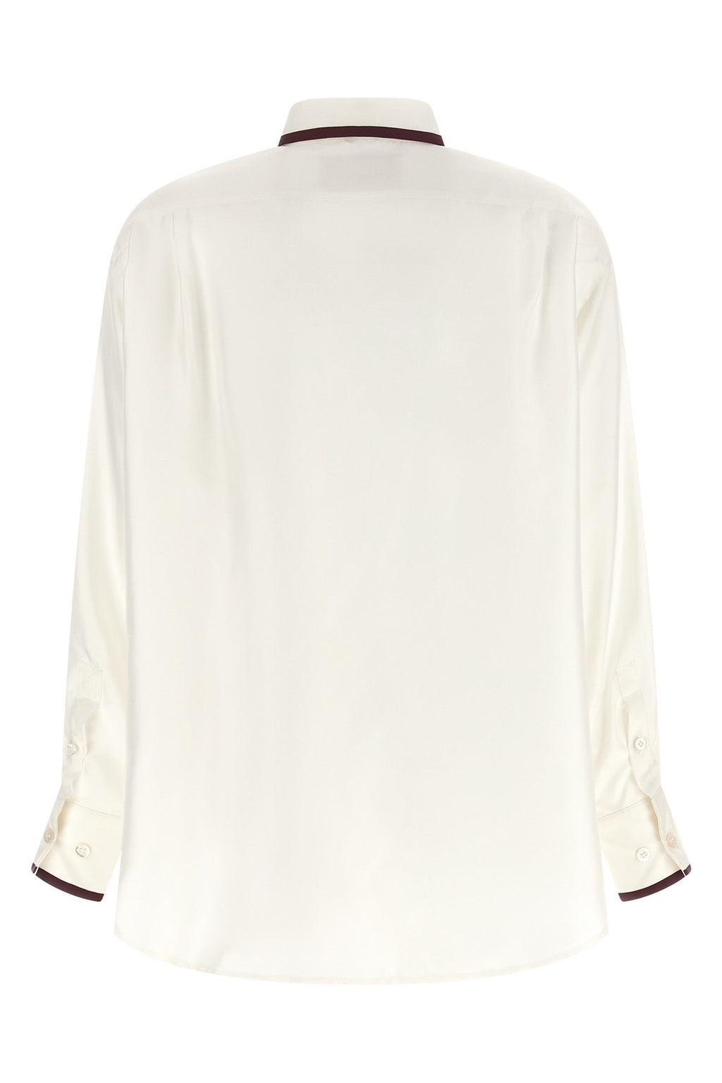 F.R.S. For Restless Sleepers Silk Shirt with Contrast Piping