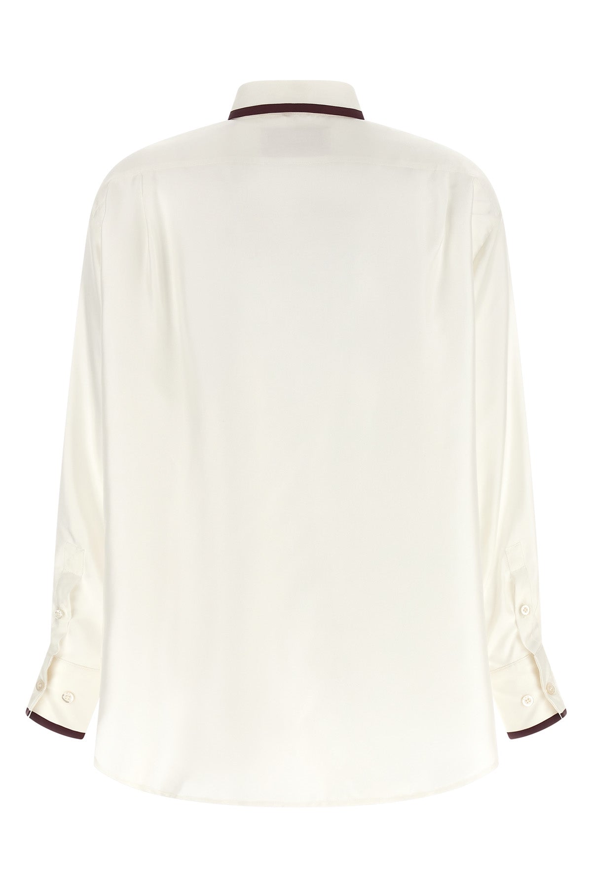 F.R.S. For Restless Sleepers Silk Shirt with Contrast Piping