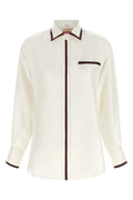F.R.S. For Restless Sleepers Silk Shirt with Contrast Piping