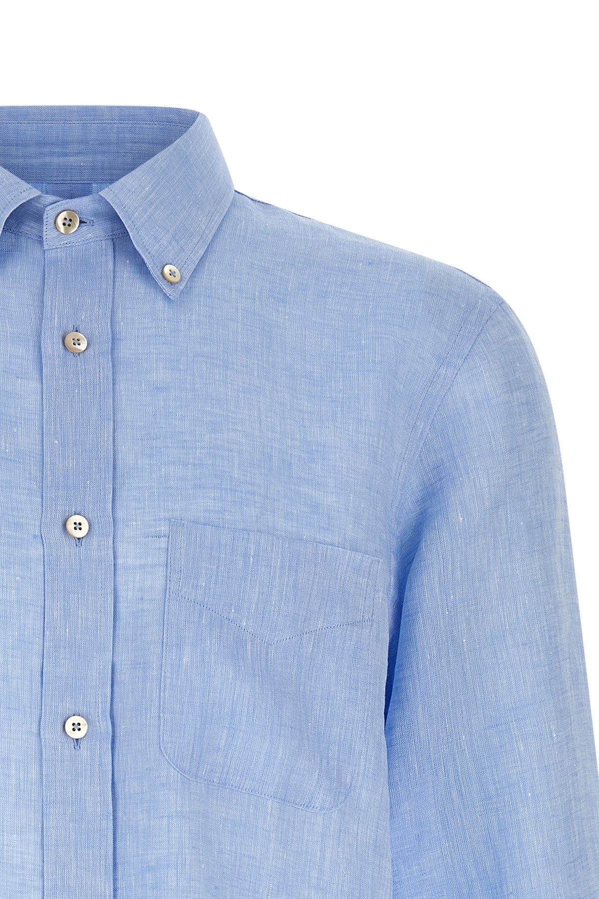 RIVIERA PROJECT Linen Button-Down Shirt