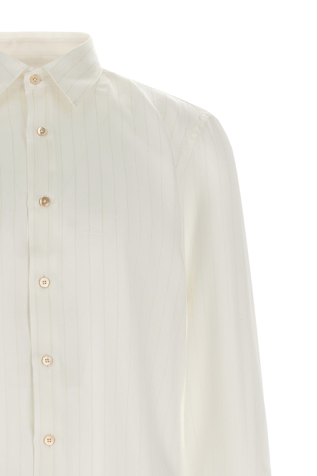 RIVIERA PROJECT Striped Silk Shirt