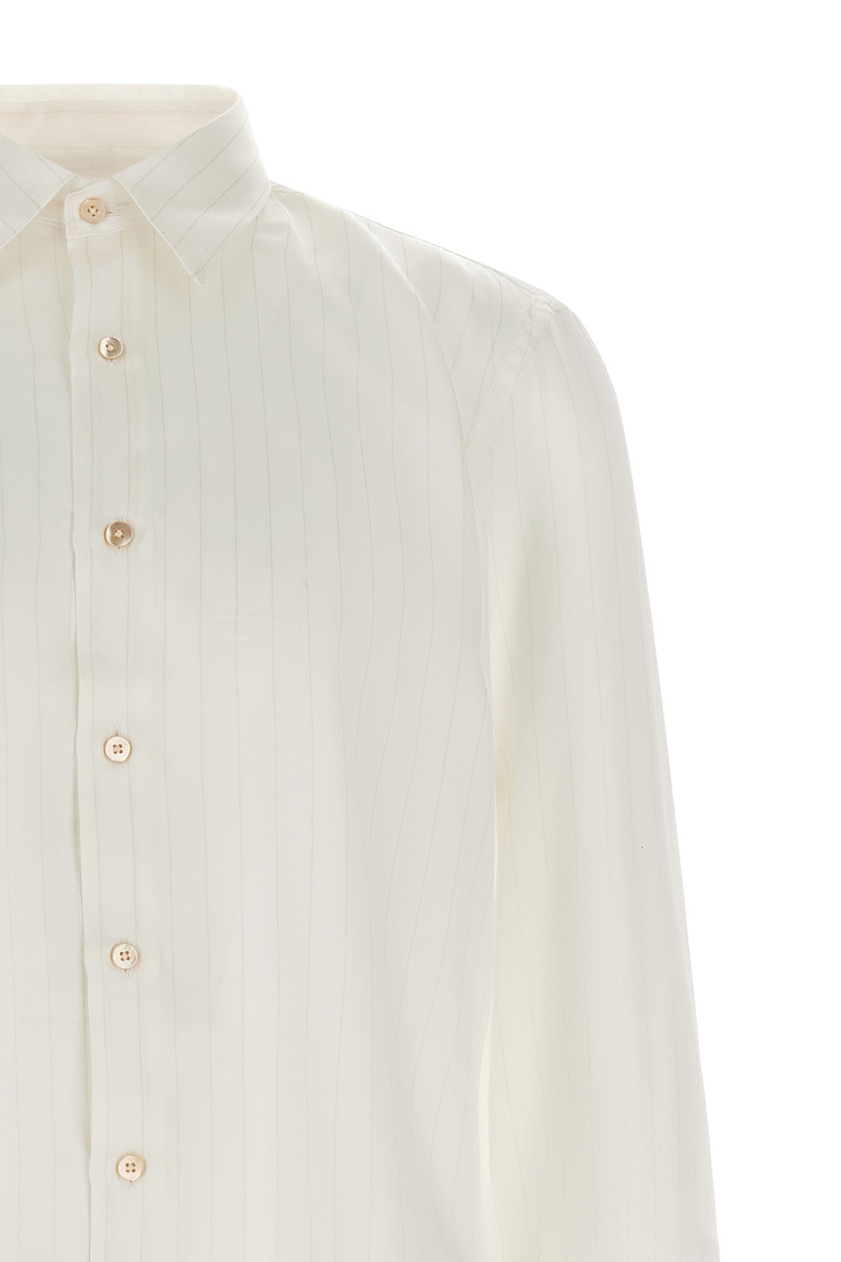 RIVIERA PROJECT Striped Silk Shirt