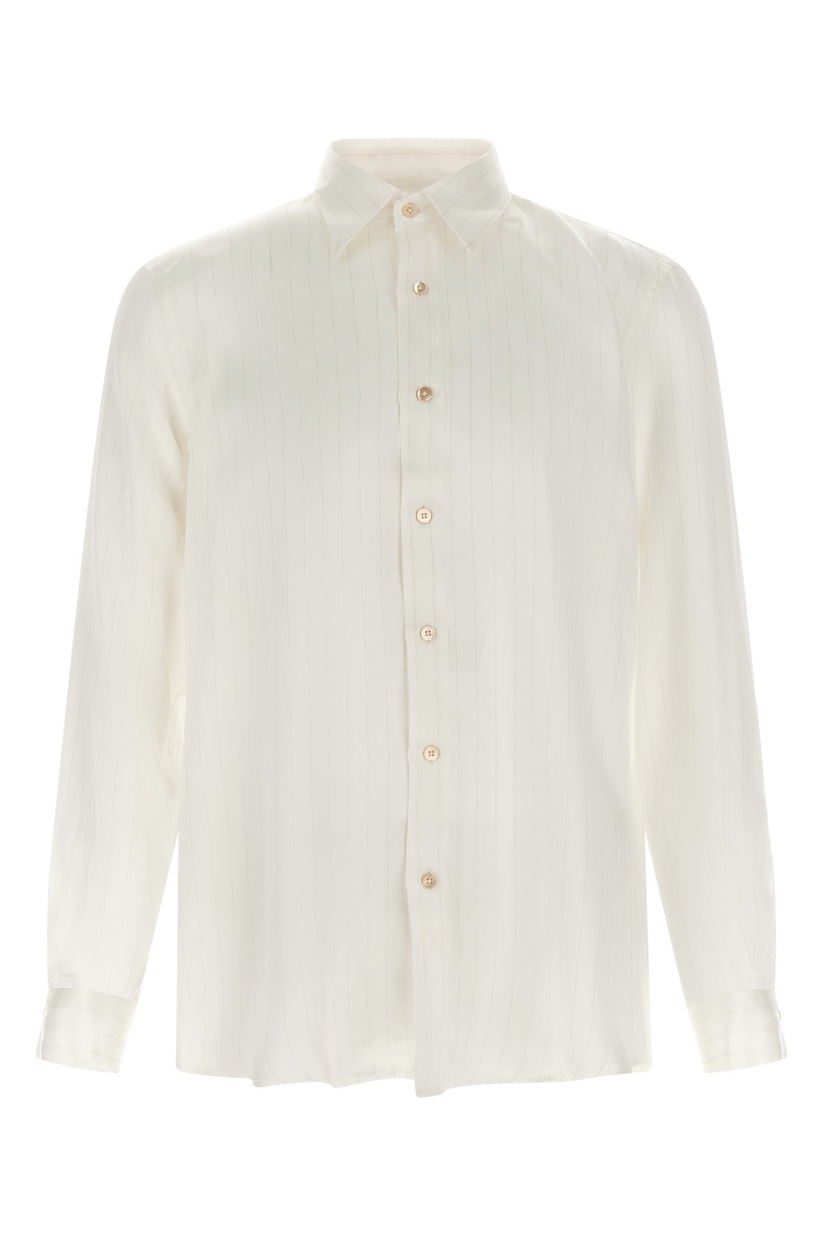 RIVIERA PROJECT Striped Silk Shirt