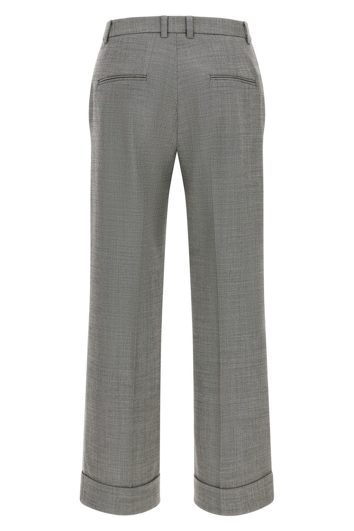 Alberto Biani Trousers with Cuffed Hem