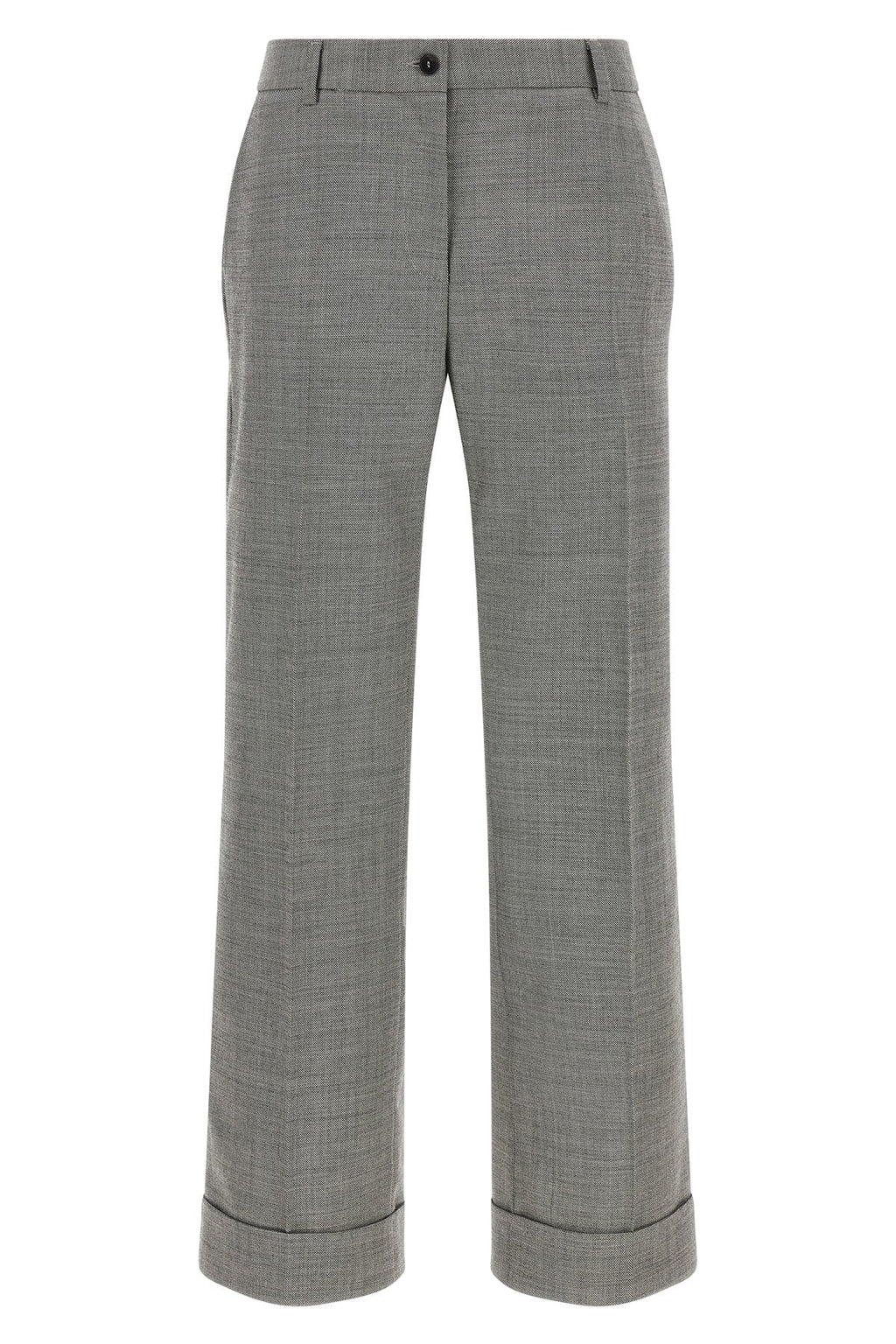 Alberto Biani Trousers with Cuffed Hem