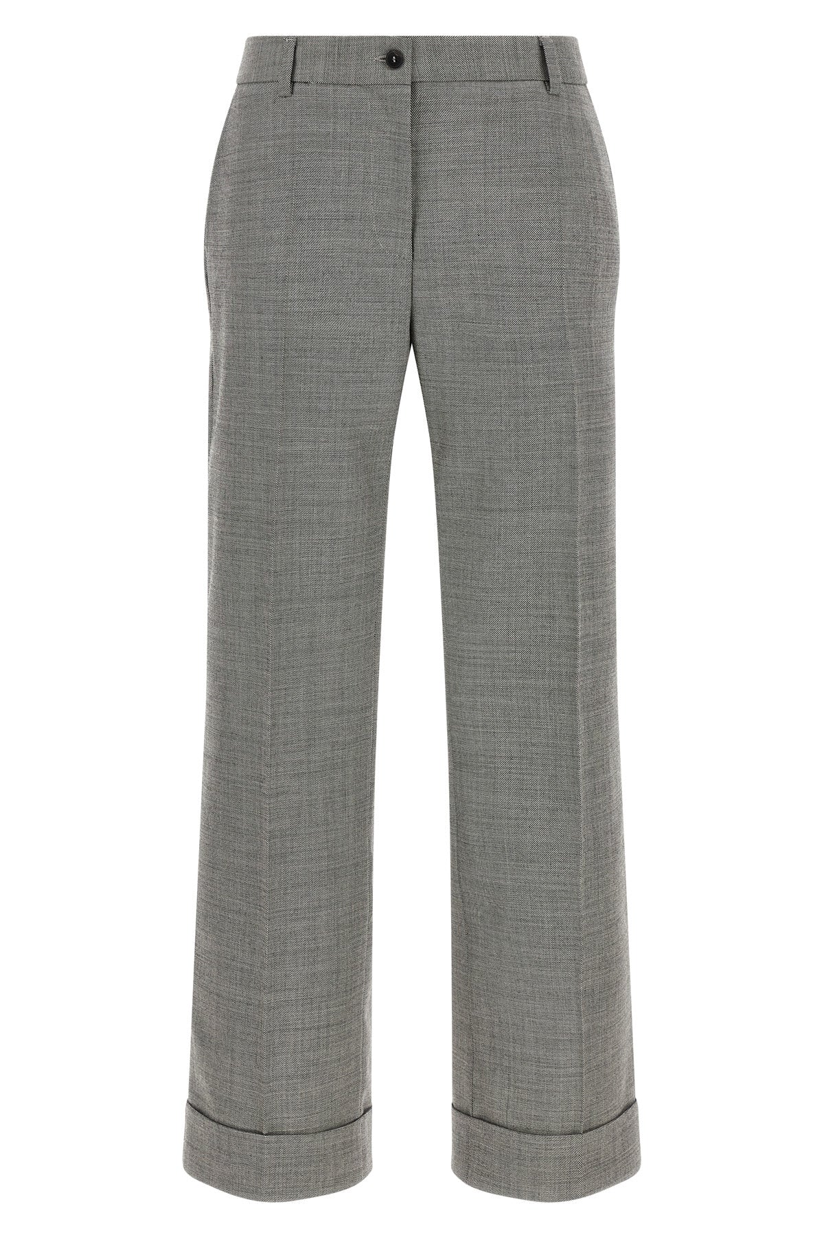 Alberto Biani Trousers with Cuffed Hem