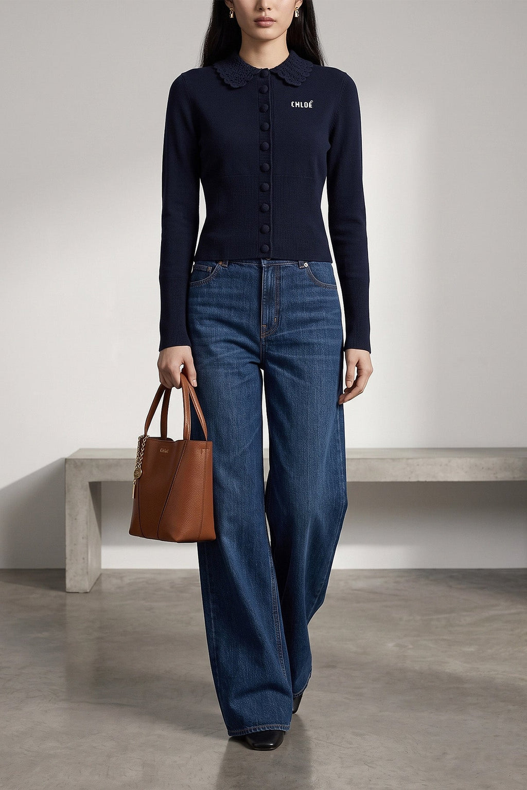 Chloé Handbag with Structural Ring Detail