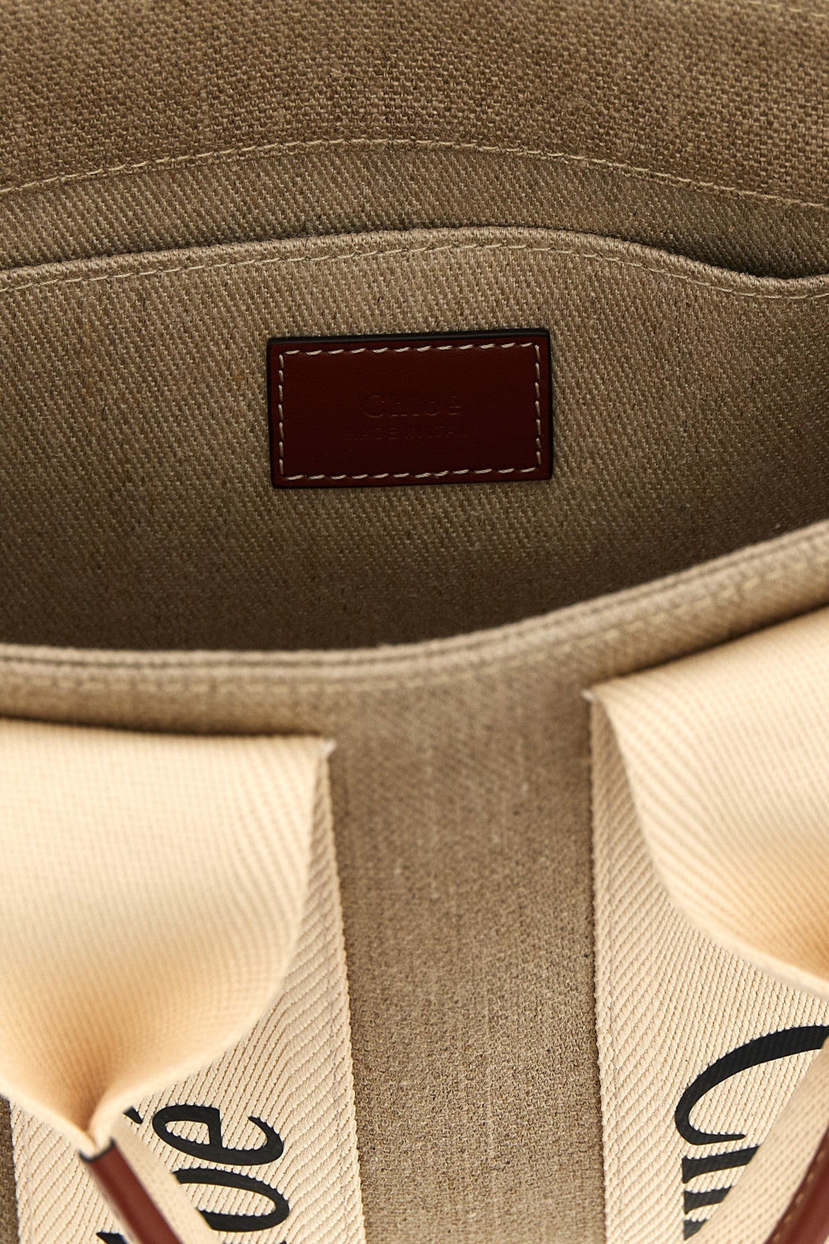 Chloé Tote Bag Logo Ribbon Detail
