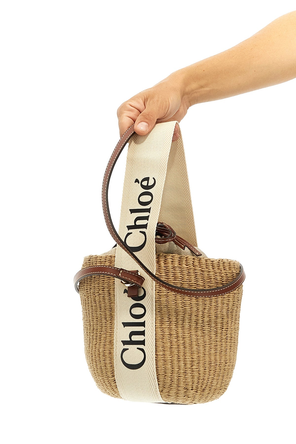 Chloé Bucket Bag with Leather Details