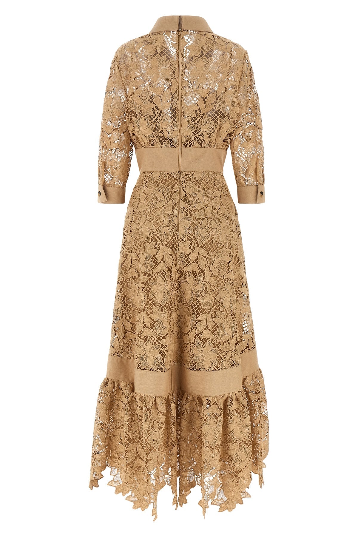 Floral macramé dress