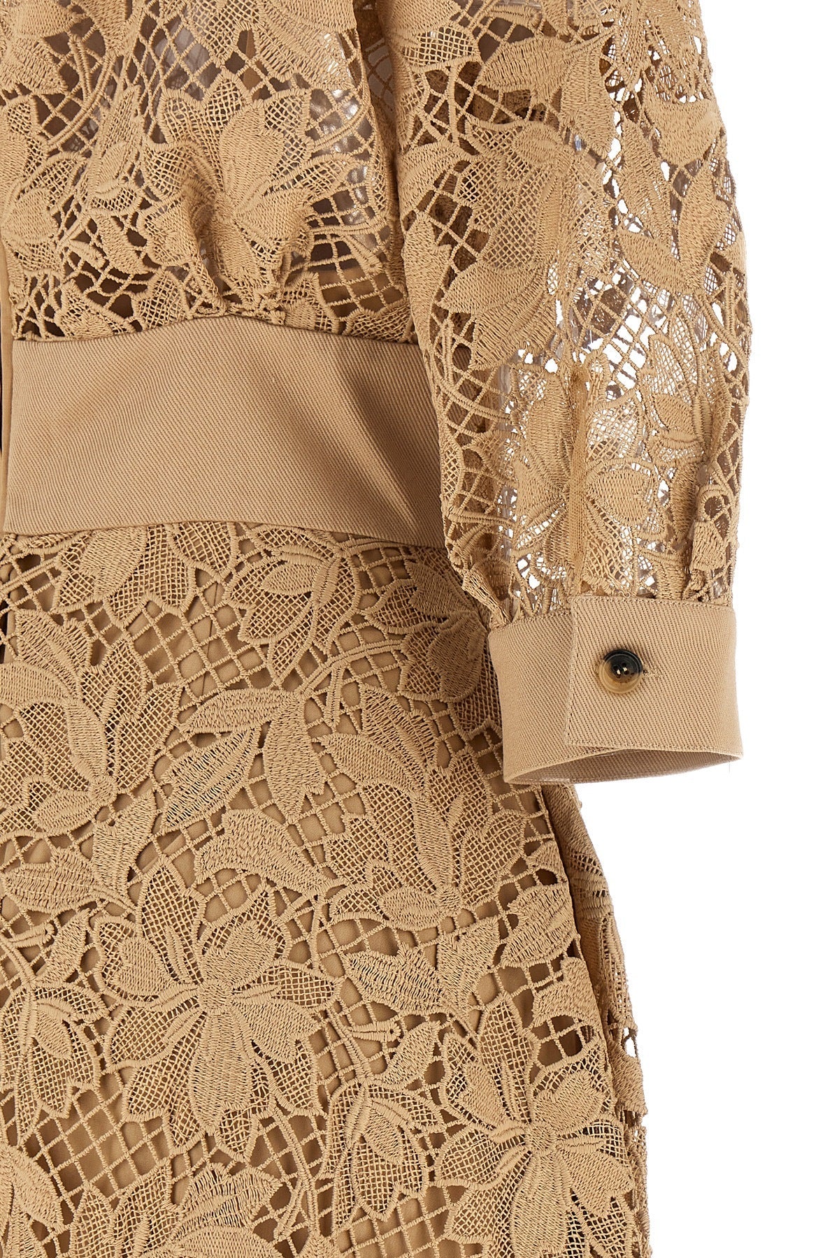 Floral macramé dress