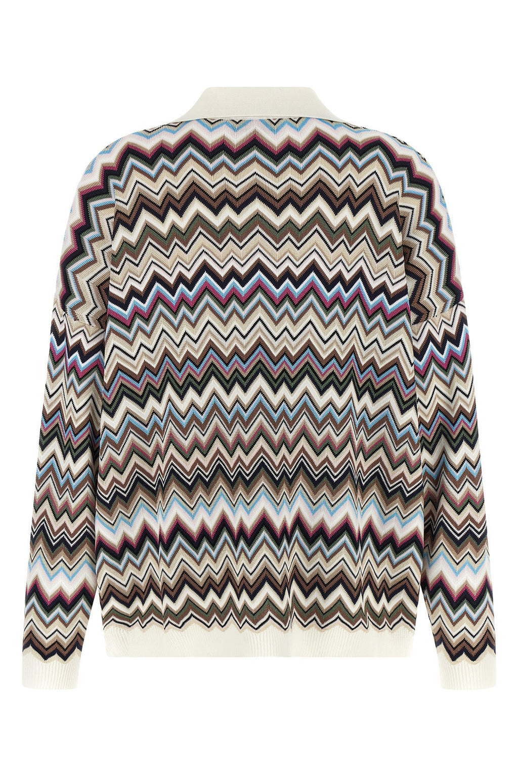 Zigzag Knit Polo