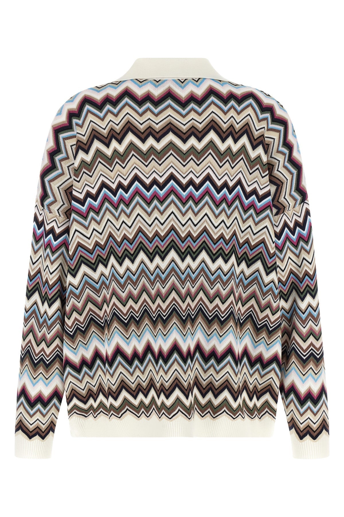 Zigzag Knit Polo