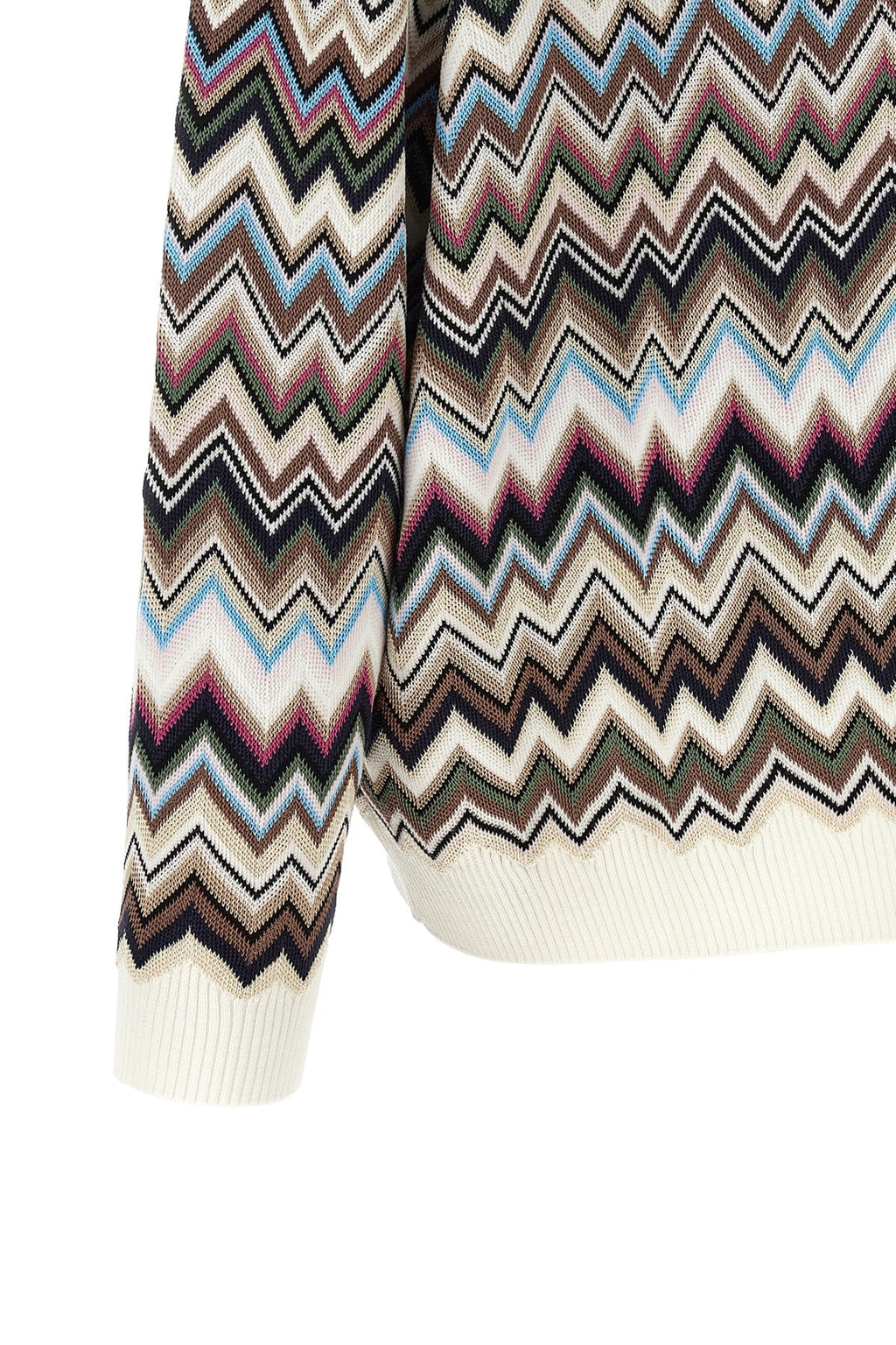 Zigzag Knit Polo