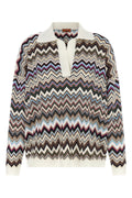 Zigzag Knit Polo