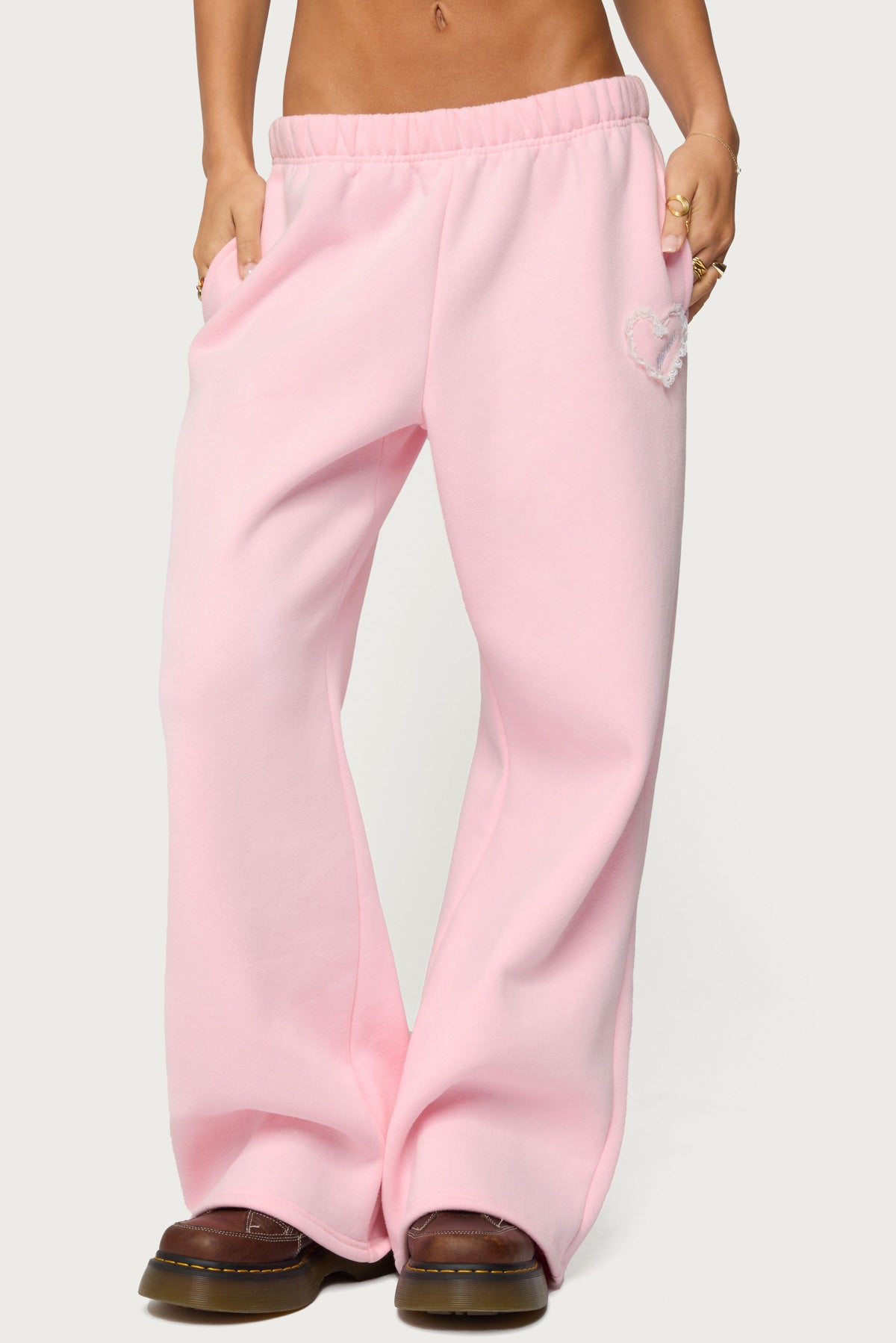 Love Edikted Wide Leg Sweatpants