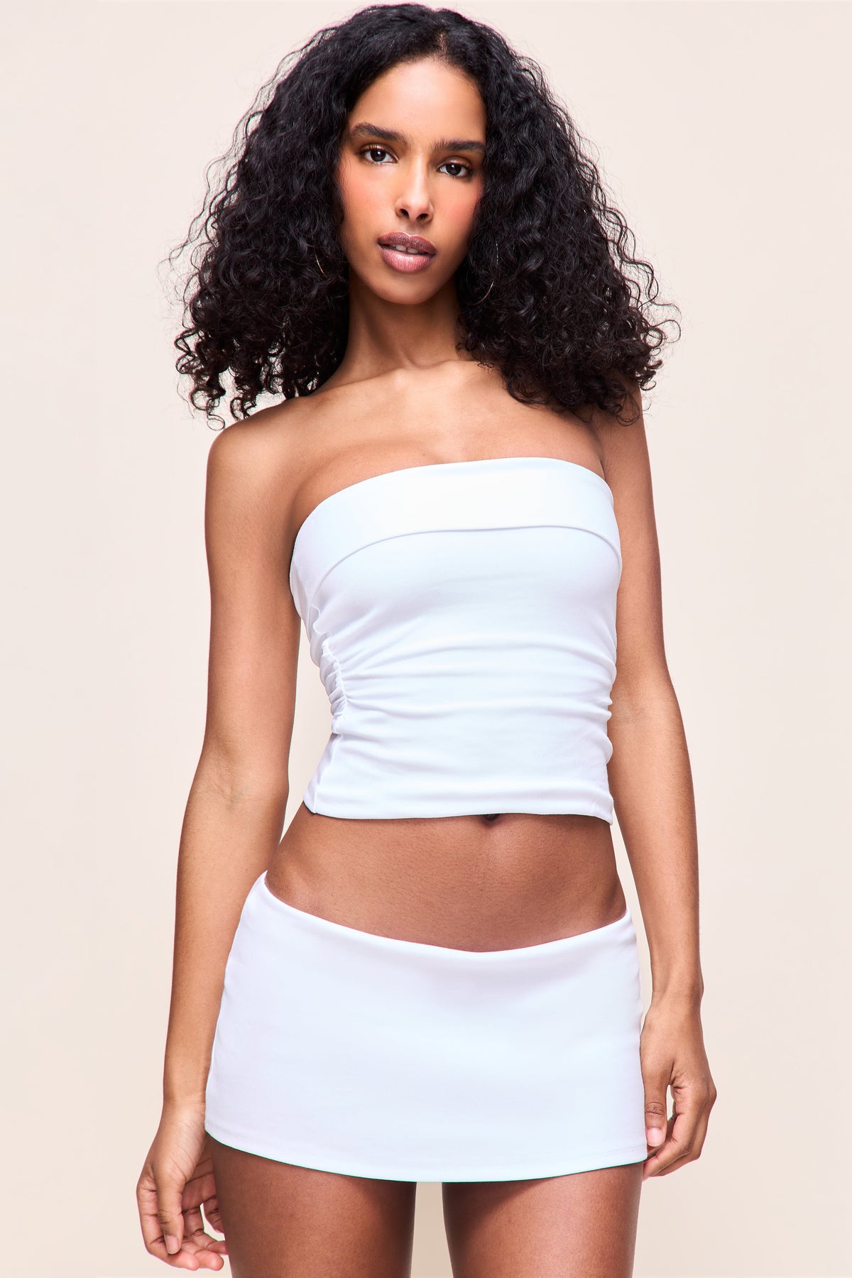 Micro Mini Cotton Skirt