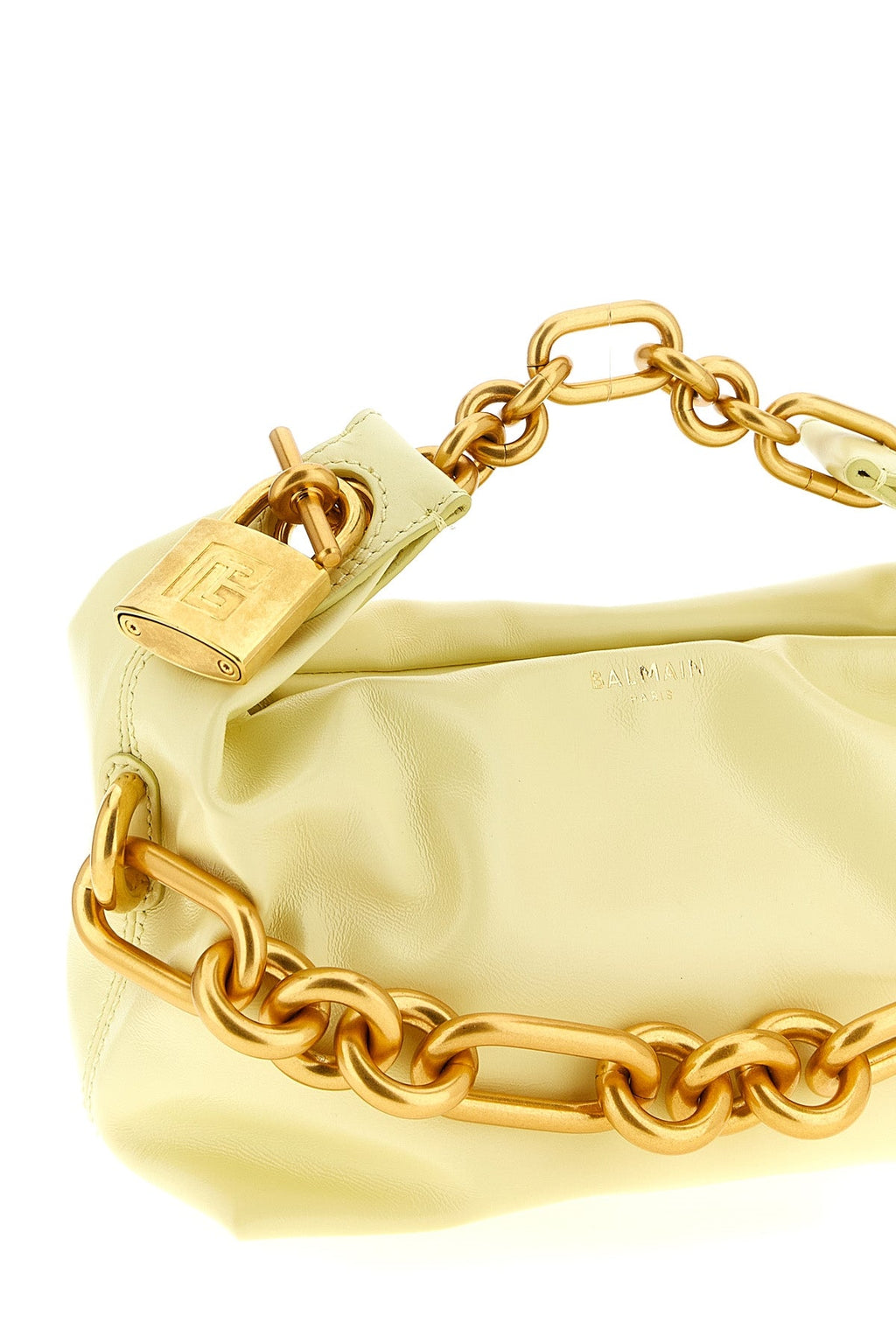 Balmain Mini Bag with Chunky Gold Chain