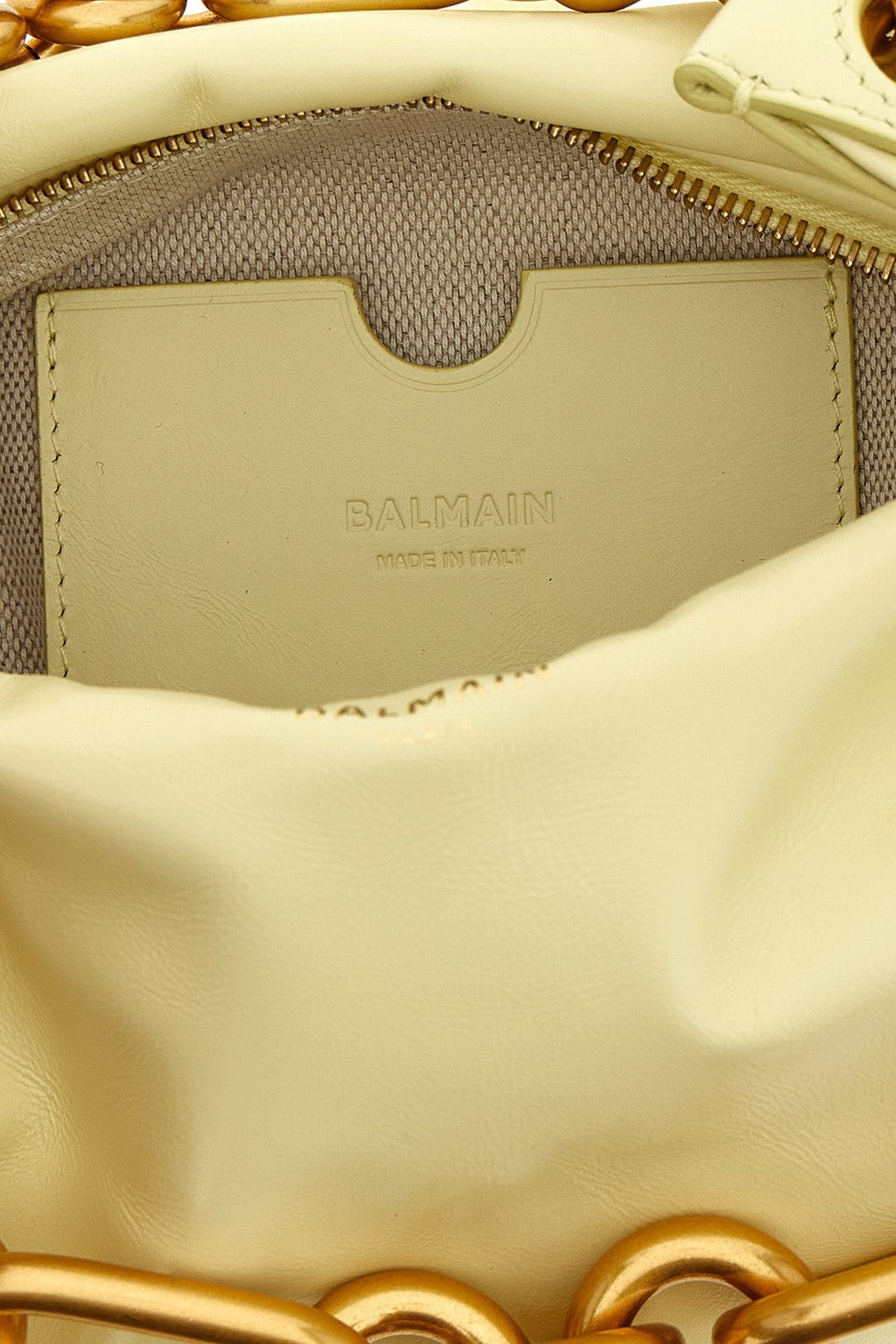 Balmain Mini Bag with Chunky Gold Chain