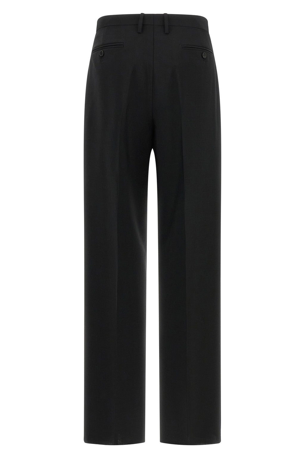 Black Wool and Mohair Trousers
