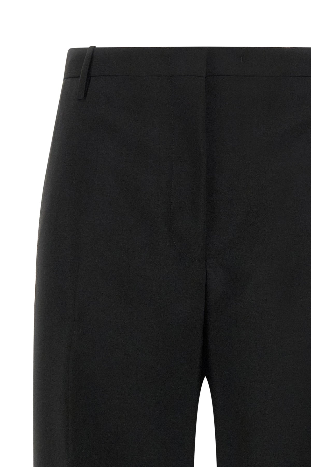 Black Wool and Mohair Trousers